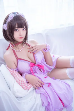 《加藤惠睡衣》｜蜜汁猫裘 · 14张写真