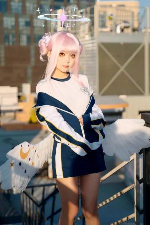 《蔚蓝档案 圣园未花体操服》｜矢量鱼 · 41张写真