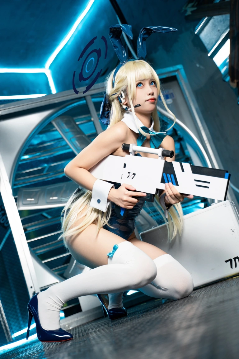 《蔚蓝档案 飞鸟马时兔女郎战斗服》｜三無人型 · 60张写真