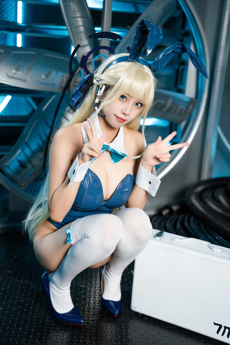 《蔚蓝档案 飞鸟马时兔女郎战斗服》｜三無人型 · 60张写真