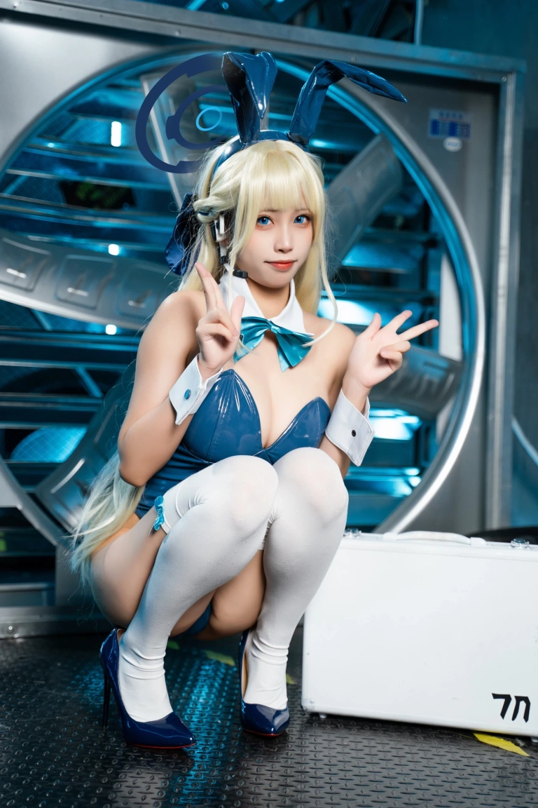 《蔚蓝档案 飞鸟马时兔女郎战斗服》｜三無人型 · 60张写真