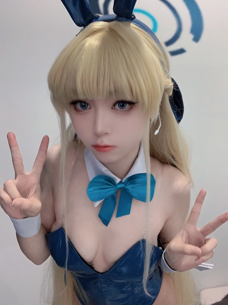 《蔚蓝档案 飞鸟马时兔女郎》｜矢量鱼 · 34张写真
