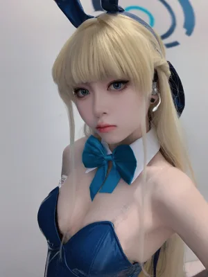 《蔚蓝档案 飞鸟马时兔女郎》｜矢量鱼 · 34张写真