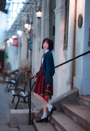 《JK日常》｜阿包也是兔娘 · 15张写真