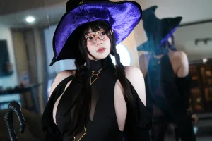 《毛毛帽 NO.009 – 魔女之夜》｜一只毛毛帽 · 105张写真、2 个视频