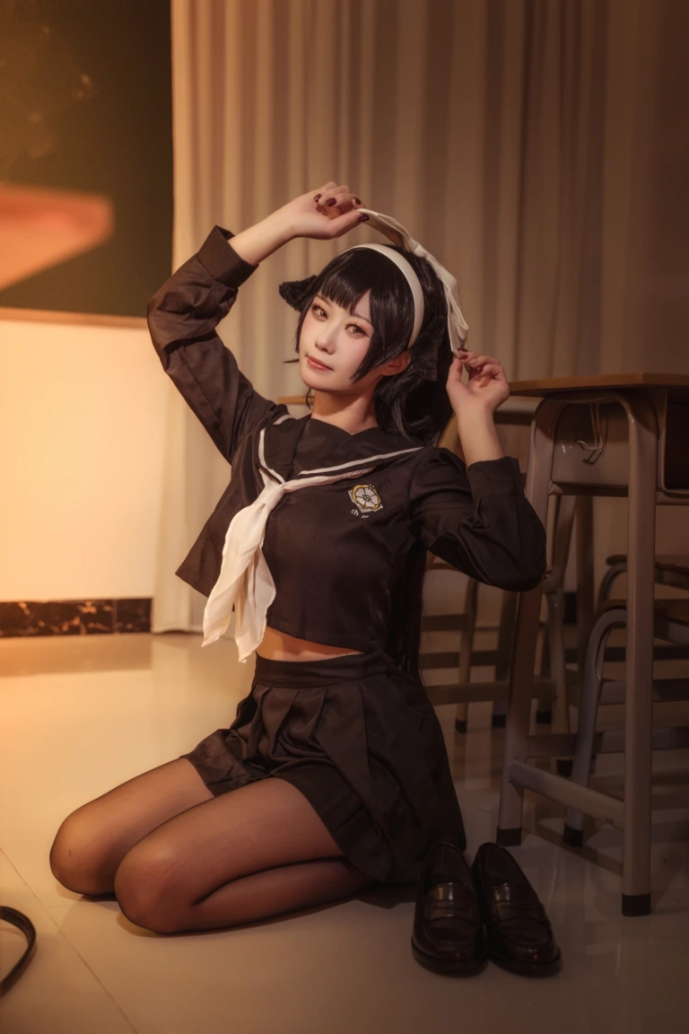 《碧蓝航线 爱宕高雄制服》｜贞子蜜桃 · 35张写真