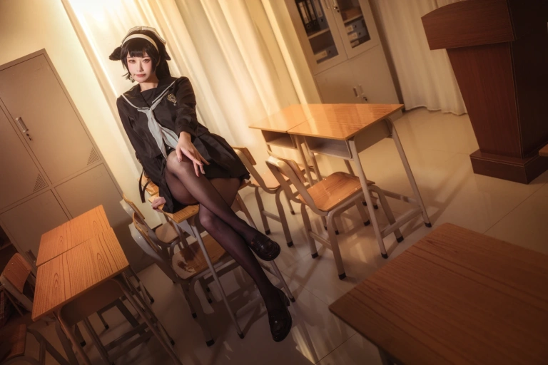 《碧蓝航线 爱宕高雄制服》｜贞子蜜桃 · 35张写真