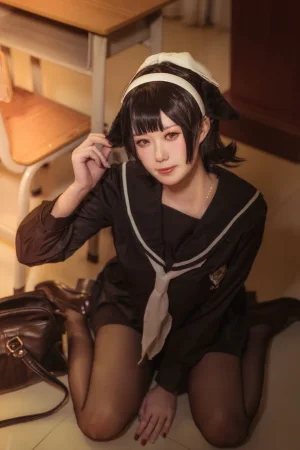 《碧蓝航线 爱宕高雄制服》｜贞子蜜桃 · 35张写真
