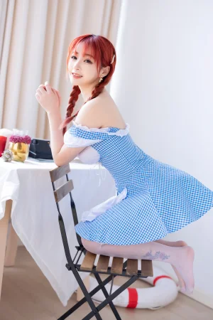 《蓝白少女》｜叉子宝宝 · 41张写真