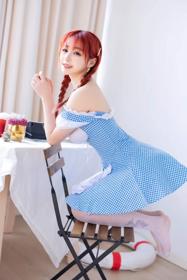 《蓝白少女》｜叉子宝宝 · 41张写真