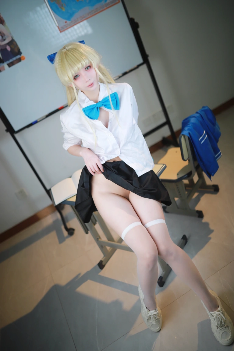 《蔚蓝档案 飞鸟马时校服》｜上杉绘黎落 · 46张写真