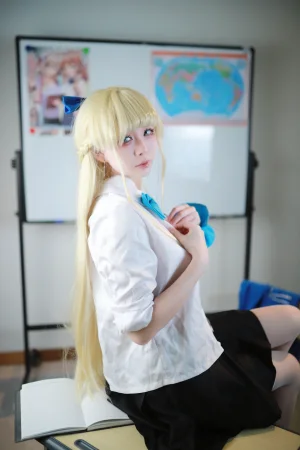 《蔚蓝档案 飞鸟马时校服》｜上杉绘黎落 · 46张写真