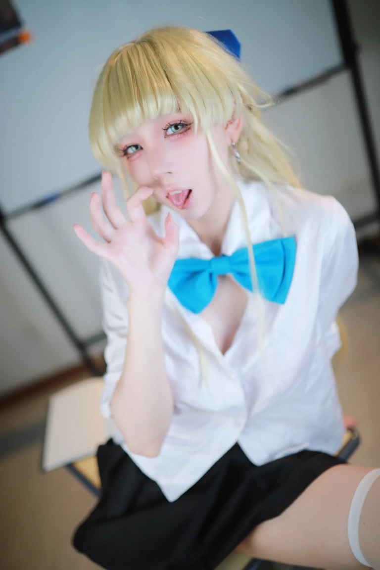 《蔚蓝档案 飞鸟马时校服》｜上杉绘黎落 · 46张写真