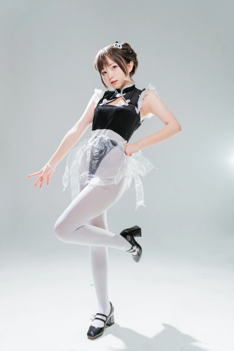 《高叉小熊猫女仆》｜花铃 · 85张写真