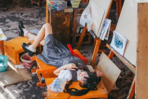 《画室少女》｜桜桃喵 · 17张写真