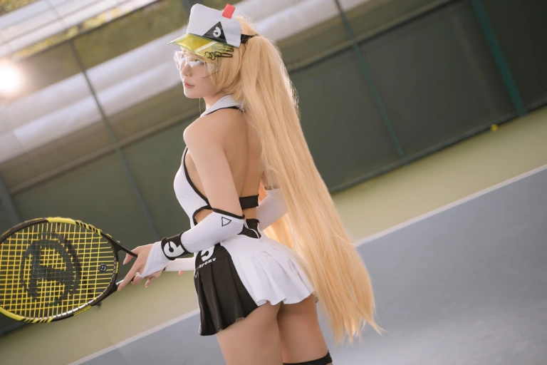 《贝奇网球服》｜阿包也是兔娘 · 21张写真