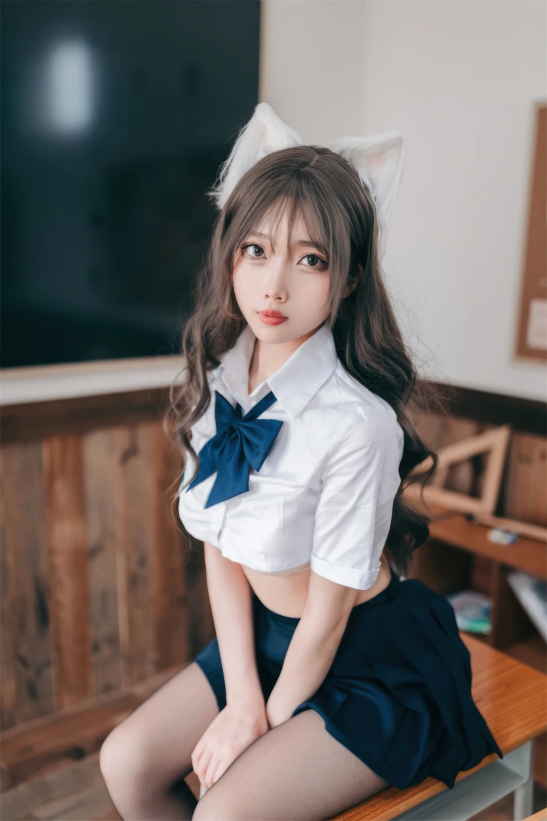 《生徒会坏猫猫》｜杏仁曲奇 · 52张写真