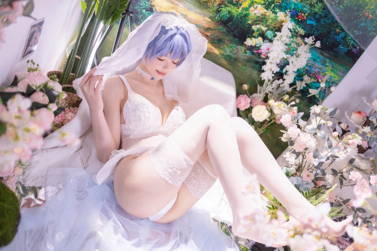 《新世纪福音战士 绫波丽花嫁》｜星黛鹿鹿 · 53张写真