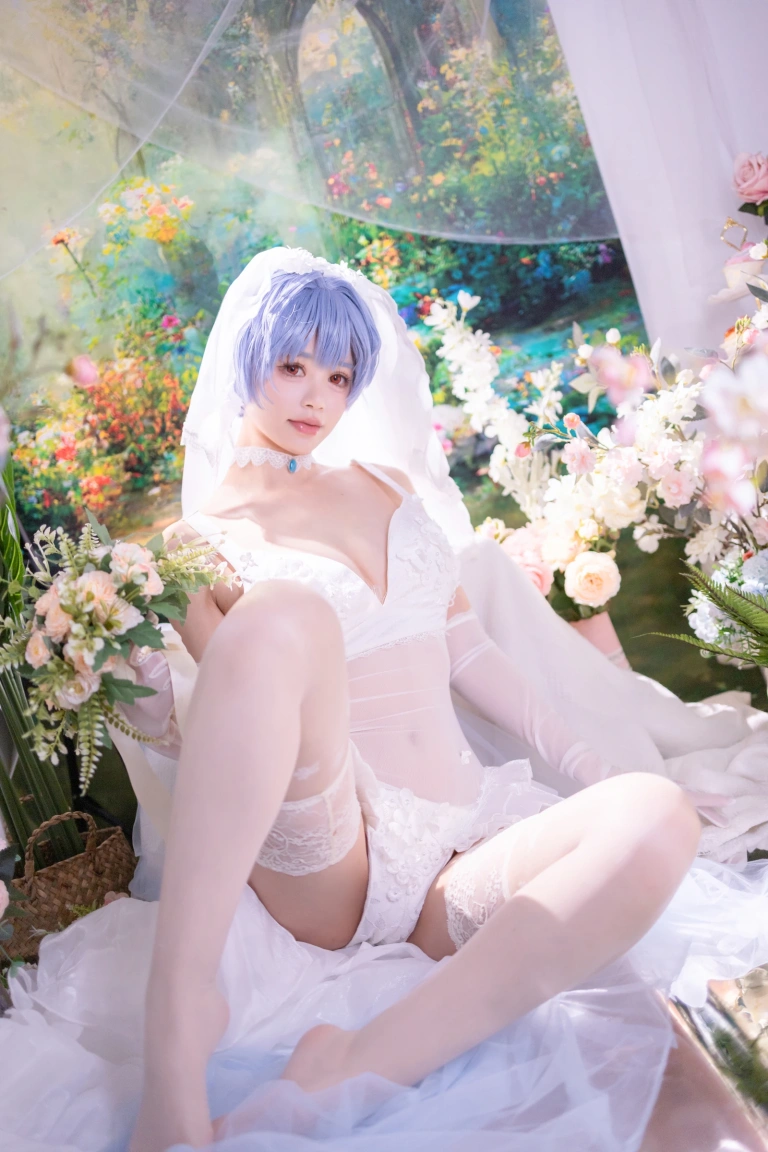 《新世纪福音战士 绫波丽花嫁》｜星黛鹿鹿 · 53张写真