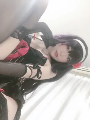《诗羽学姐睡衣 自拍》｜香草喵露露 · 45张写真