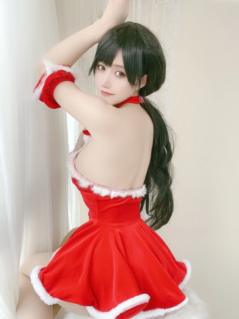 《红色圣诞礼物裙》｜小仓千代 · 23张写真