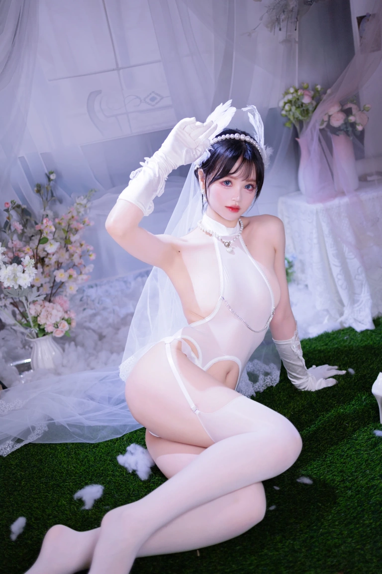 《白丝花嫁》｜星黛鹿鹿 · 50张写真