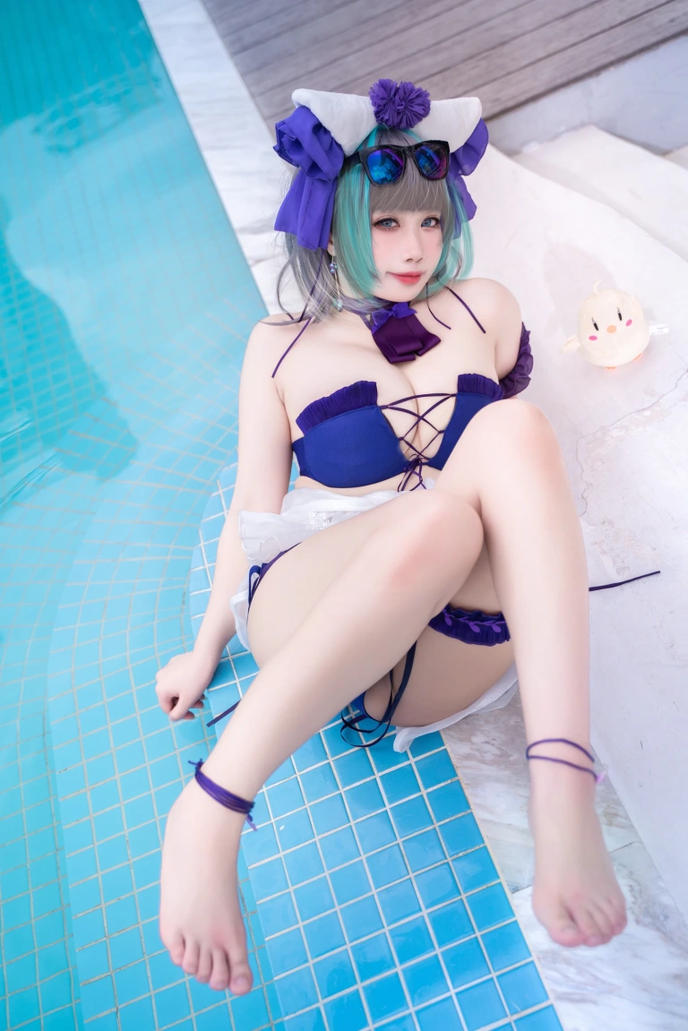 《柴郡泳装》｜贞子蜜桃 · 60张写真、1 个视频