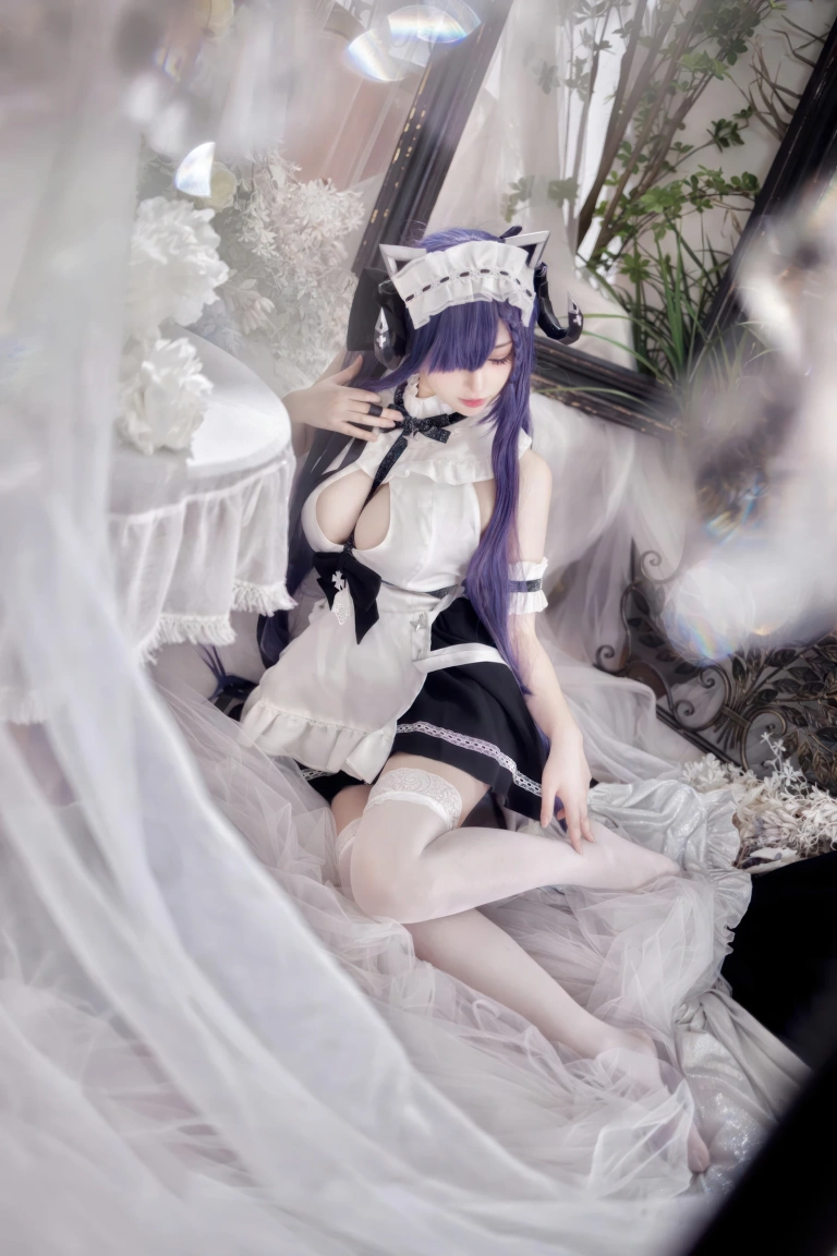 《碧蓝航线 奥古斯特 女仆》｜叉子宝宝 · 14张写真