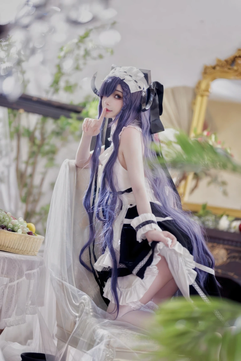 《碧蓝航线 奥古斯特 女仆》｜叉子宝宝 · 14张写真