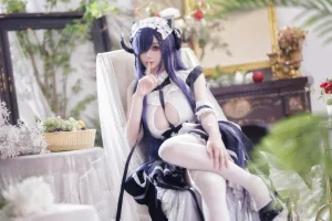 《碧蓝航线 奥古斯特 女仆》｜叉子宝宝 · 14张写真