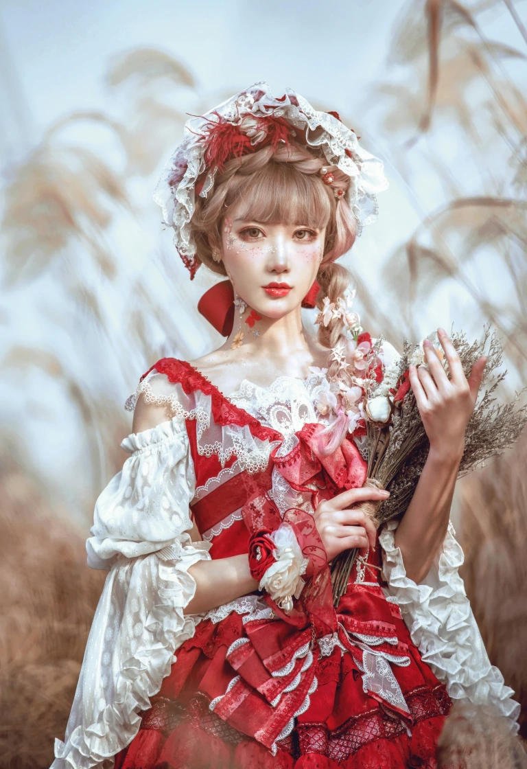 《Lolita红裙》｜阿包也是兔娘 · 12张写真