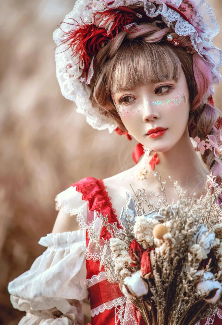 《Lolita红裙》｜阿包也是兔娘 · 12张写真