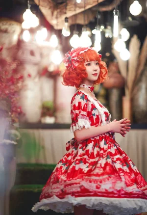《Lolita红裙2》｜阿包也是兔娘 · 28张写真