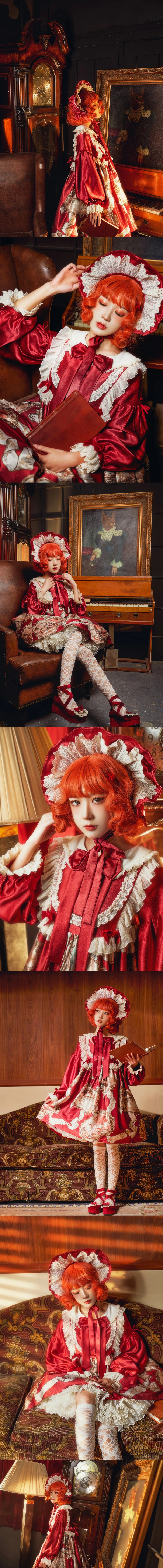《Lolita红裙2》｜阿包也是兔娘 · 28张写真