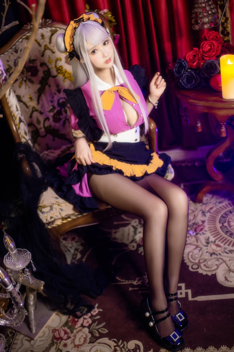 《万圣黑丝女仆》｜羽生三未 · 37张写真