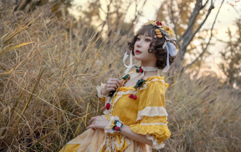 《Lolita黄裙》｜阿包也是兔娘 · 12张写真