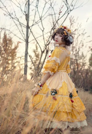 《Lolita黄裙》｜阿包也是兔娘 · 12张写真