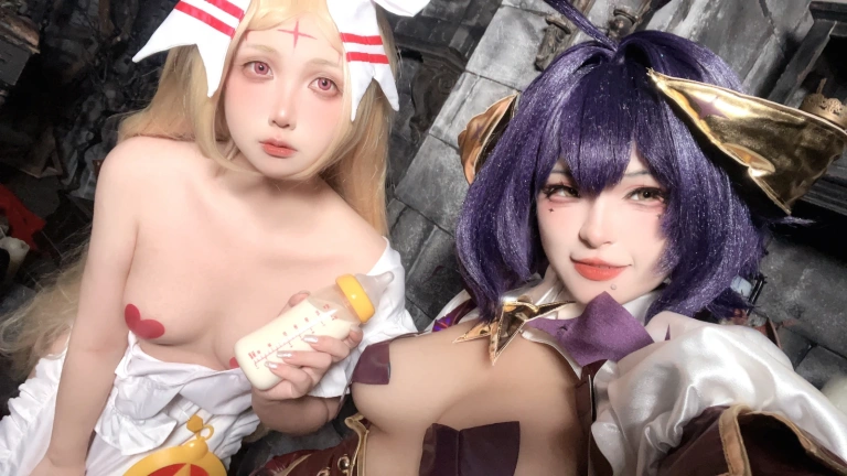 《魔法少女双人 柊舞缇娜&爱丽丝》｜小和甜酒&橙风千雅 · 55张写真、7 个视频