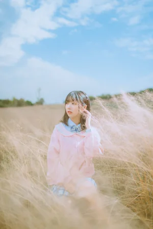 《粉黛草JK》｜面饼仙儿 · 19张写真