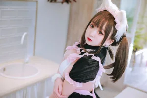 《猫耳黑粉女仆》｜恩田直幸 · 45张写真