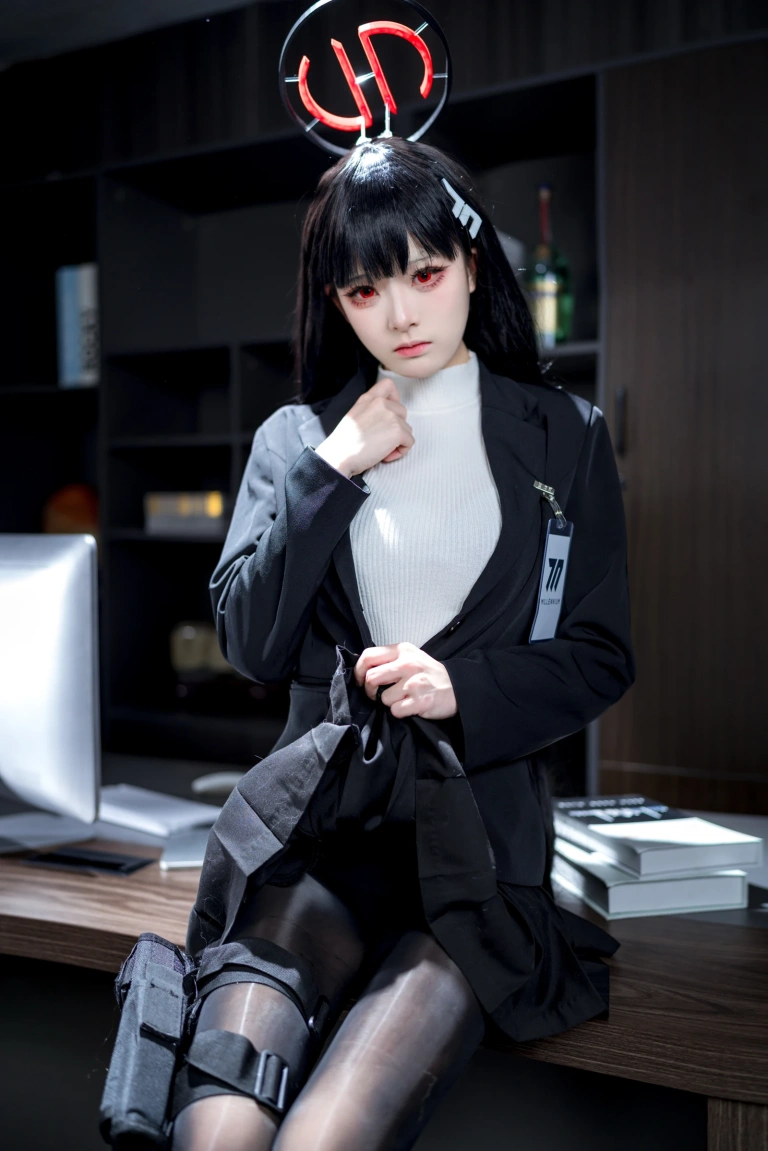 《蔚蓝档案 调月莉音OL》｜九柒喵 · 64张写真