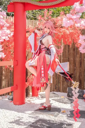 《八重神子》｜焖焖碳 · 15张写真