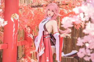 《八重神子》｜焖焖碳 · 15张写真
