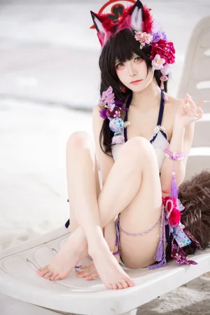《蔚蓝档案 狐坂若藻泳装》｜九柒喵 · 23张写真