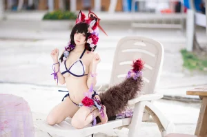 《蔚蓝档案 狐坂若藻泳装》｜九柒喵 · 23张写真