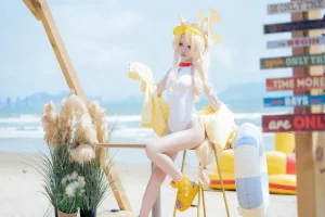 《蔚蓝档案 百合园圣娅 水着》｜矢量鱼 · 65张写真