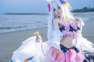 《蔚蓝档案 白洲梓 泳装》｜矢量鱼 · 29张写真