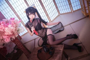 《黑丝情趣旗袍》｜面饼仙儿 · 21张写真