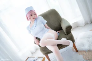 《粉蓝护士》｜皮皮奶&周叽是可爱兔兔 · 77张写真、8 个视频