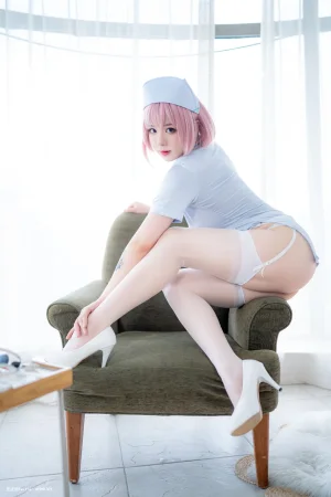 《粉蓝护士》｜皮皮奶&周叽是可爱兔兔 · 77张写真、8 个视频